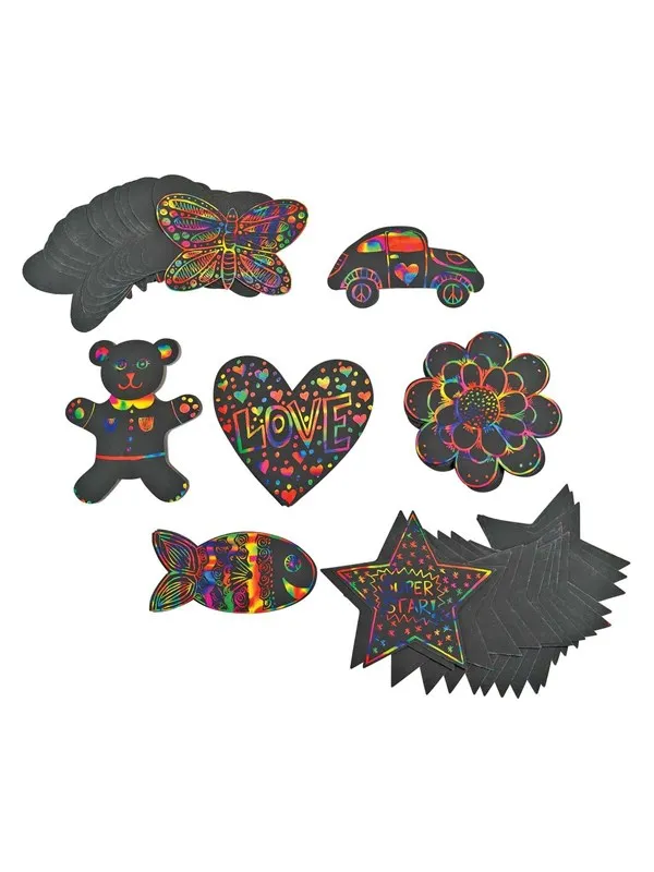 Colorations - Scratch Figures Shapes 98pcs.