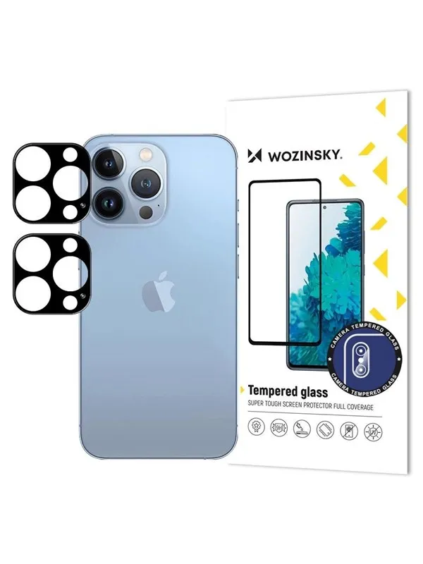Wozinsky Full Camera Glass Black Camera Glass for iPhone 17 Pro Max Set of 2