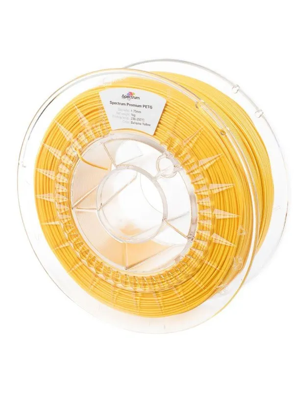 Spectrum 3D Filament / PETG Premium / â 1.75 mm / Bahama Yellow / 1 kg