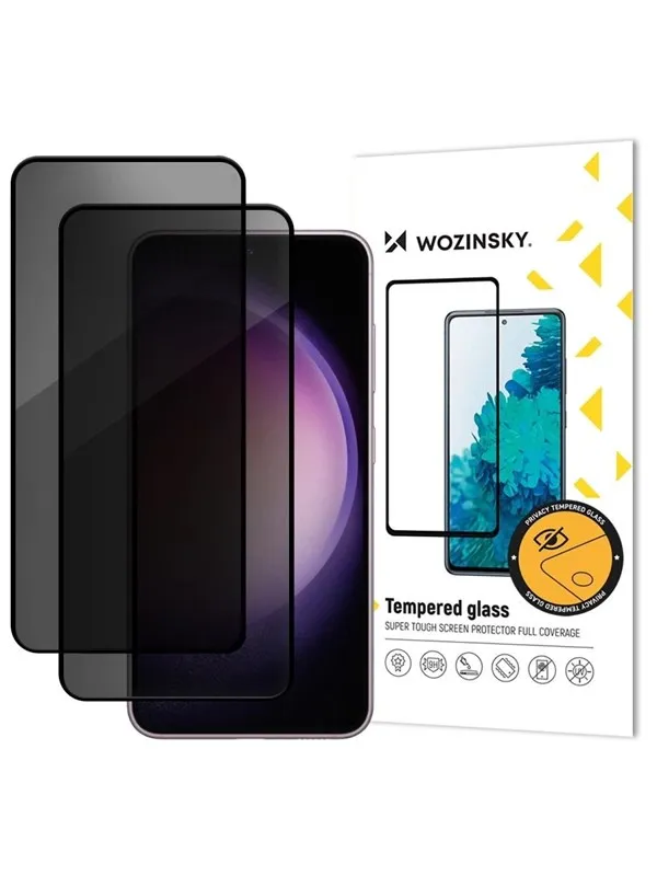 Wozinsky Privacy Glass Tempered Glass Private Protector for Samsung Galaxy M16 2-Pack
