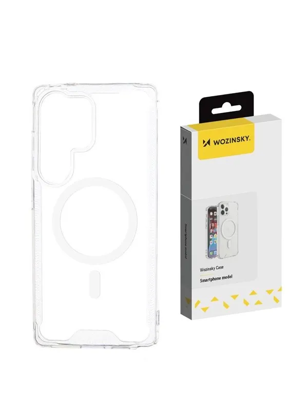Wozinsky Clear Corner MagSafe Case for Samsung Galaxy S24 FE - Transparent