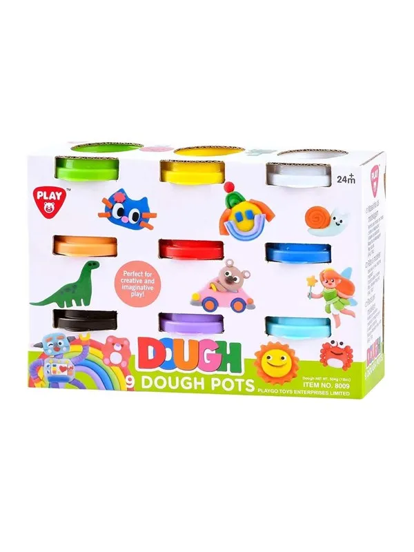 Playgo Clay Set 9 Colors - 9x56gram