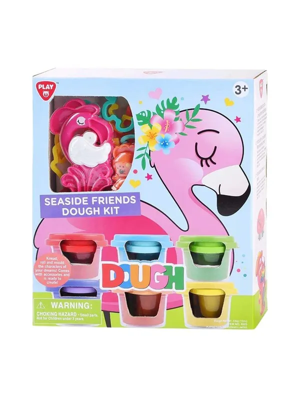 Playgo Coastal Animals Clay Set - 6 Clay Pots