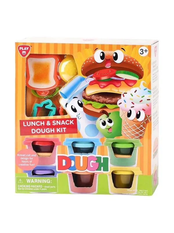 Playgo Lunch and Candy Clay Set - 6 Clay Pots