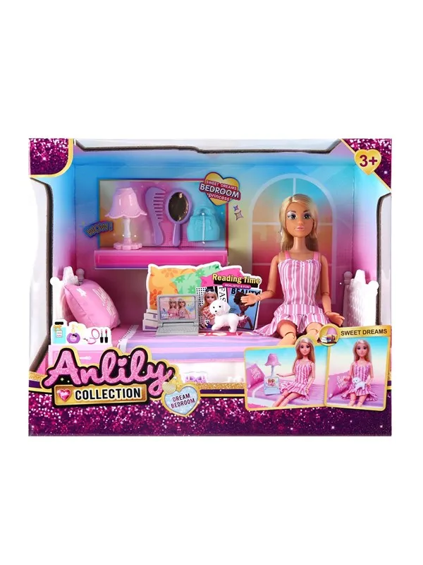 Masen Toys Doll in bedroom