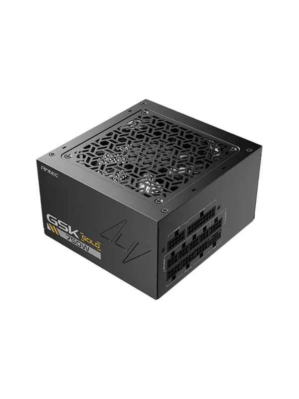 Antec GSK750 V2 - power supply - 750 Watt Strømforsyning (PSU) - 750 Watt - 120 mm - ATX - 80 Plus Gold sertifisert