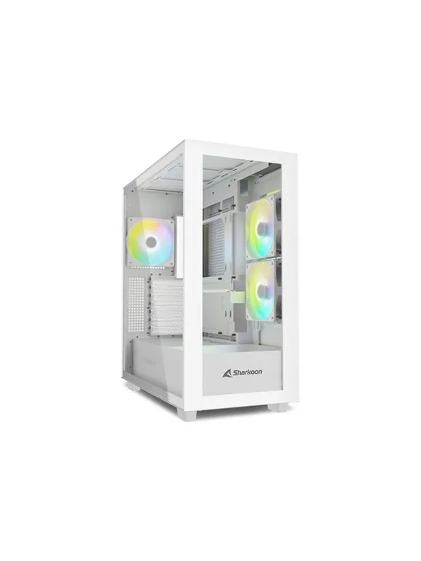 Sharkoon Rebel C60 RGB - Kabinett - Tower - Hvit
