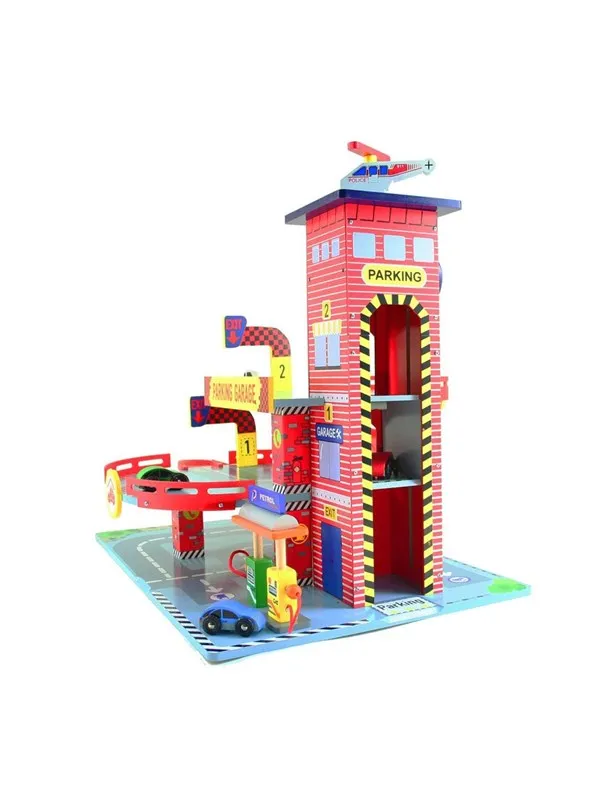 Mentari Wooden Garage Red