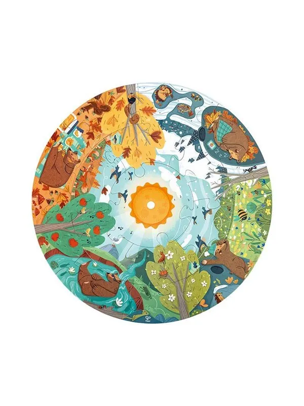 Hape Four Seasons Puzzle with Light - 16 pcs.