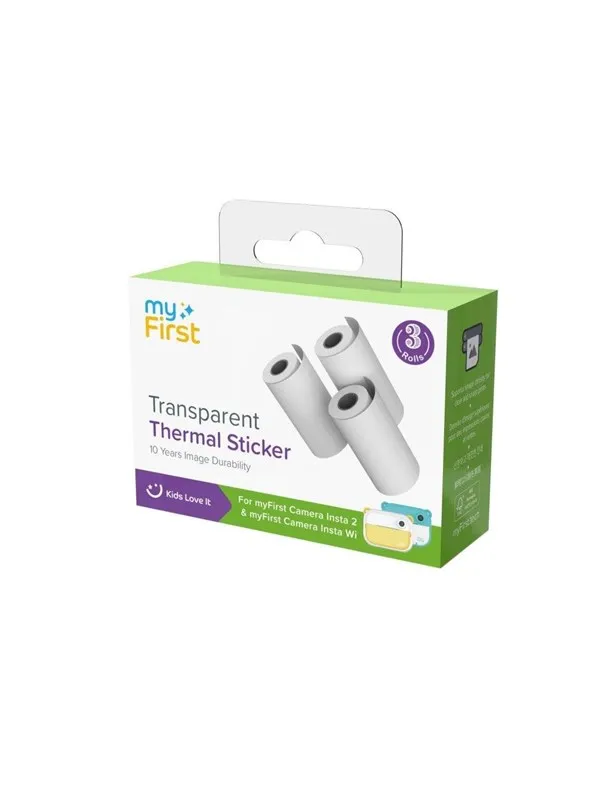 myFirst Thermal Sticker Paper 3 Rolls - Transparen