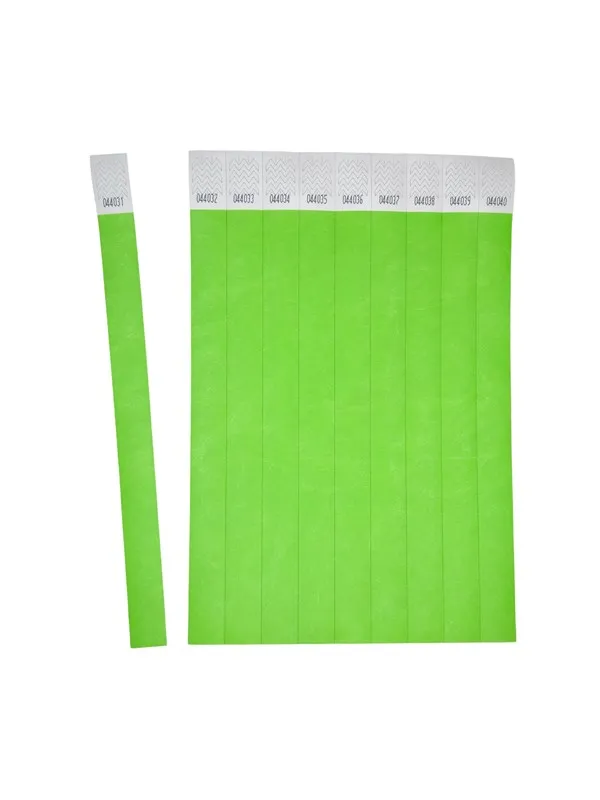 Avery Armbånd,  grønn, Tyvek®, 500 stk. 256x19mm