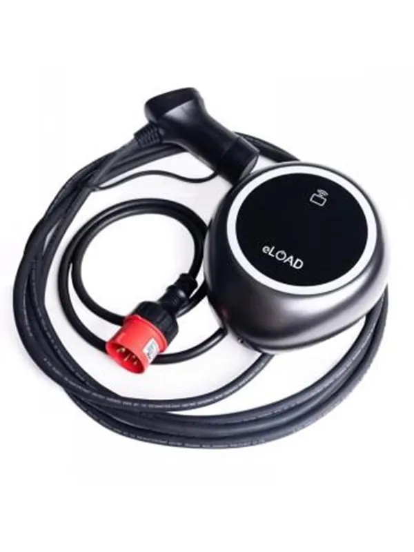 eLOAD Charging station T150 11kW 150cm CEE plug and 500cm Type2-cable
