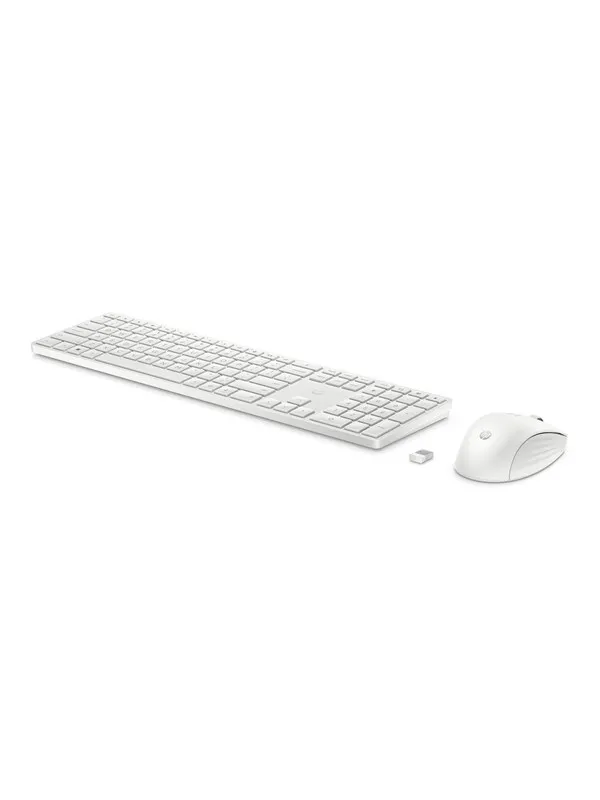 HP 650 - Tastatur & Mussett - Engelsk - Hvit