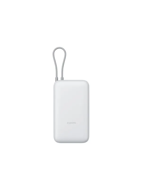 Xiaomi PB2020MI power bank - integrated cable - Li-Ion - USB-C USB - 22.5 Watt Nødlader - Grey - 20000 mAh