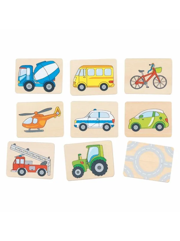 Goki Wooden Memo Vehicles