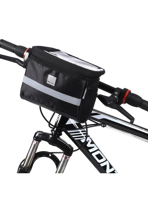 Wozinsky Bike Handlebar Bag with Phone Case 2L Black (WBB12BK)