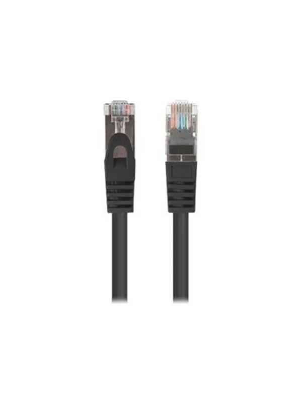 Lanberg patch cable - 5 m - black RAL9004 - Svart - 5m