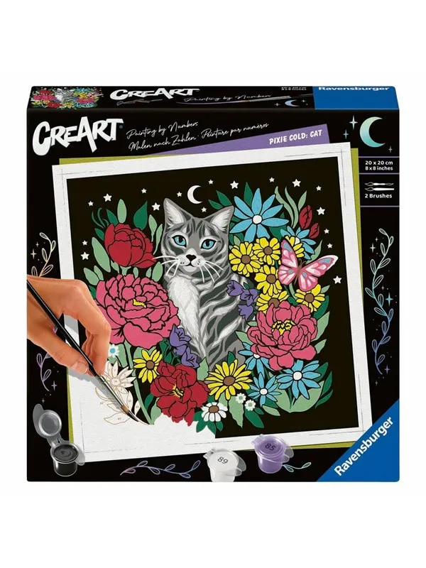 Ravensburger CreArt Pixie Cold Paint by Number - Cat