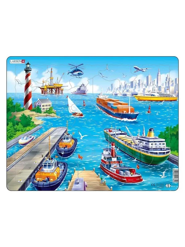 Larsen Puzzles Puzzle Harbor - 35 pieces Maxi (36.5x28.5 cm) Gulv
