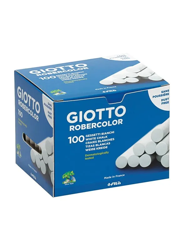 Giotto Robercolor Chalks White Box 100-pack