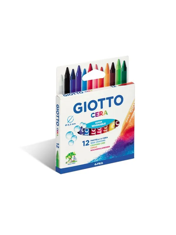 Giotto Cera Wax Crayons 12 pcs BL