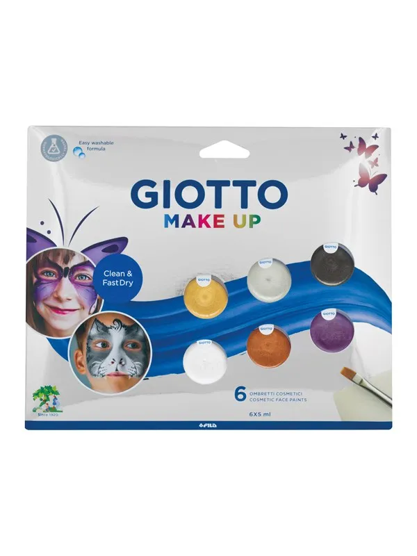 Giotto Make Up Face Paint Metallic 6x5 ml BL