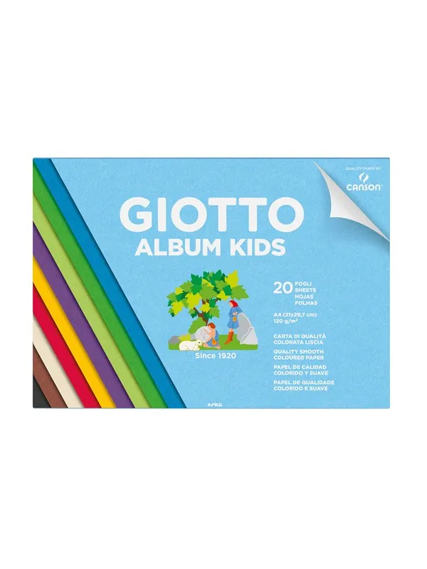 Giotto Album Kids A4 Colours 120G 20 SH