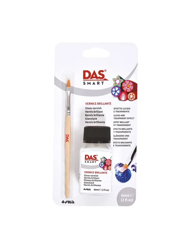 DAS Smart Bottle Gloss Varnish + brush 60 ml BL