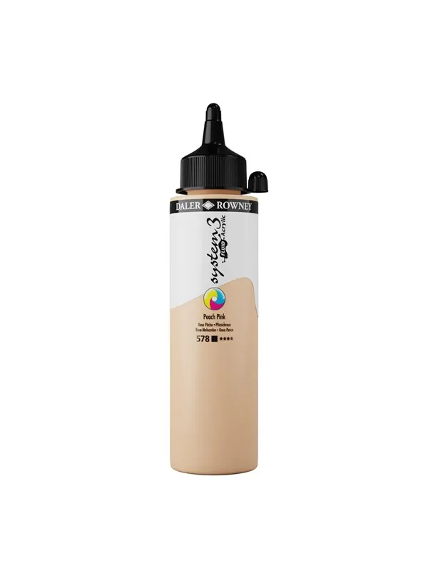 Daler-Rowney System3 Fluid Acrylic 250 ml Portrait Pink