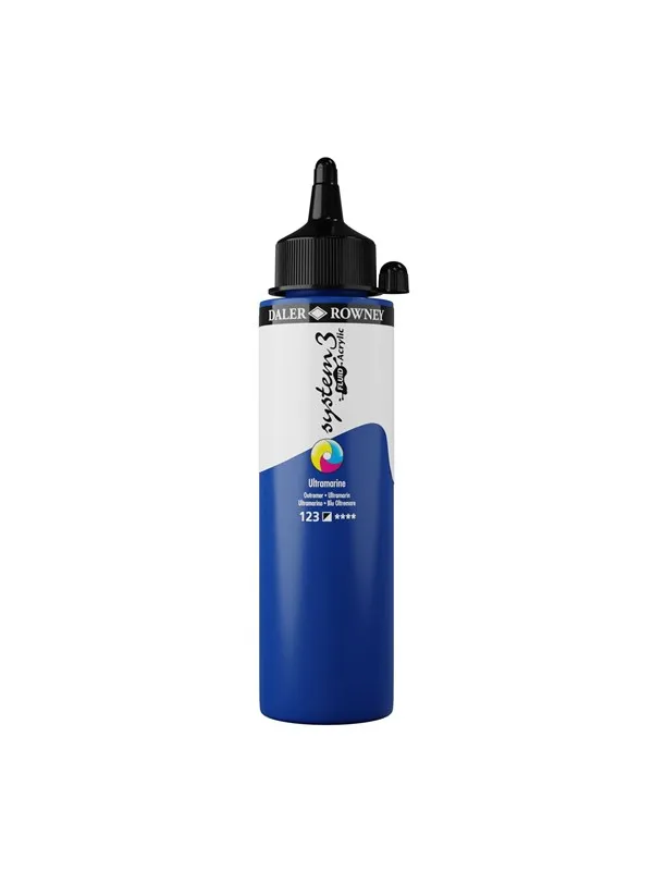 Daler-Rowney System3 Fluid Acrylic 250 ml Ultramarine
