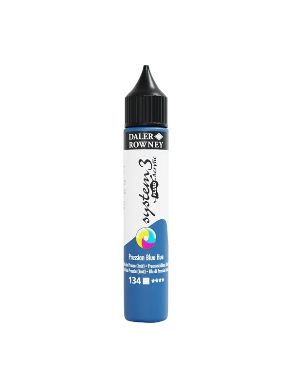 Daler-Rowney System3 Fluid Acrylic 29.5 ml Prussian Blue Hue