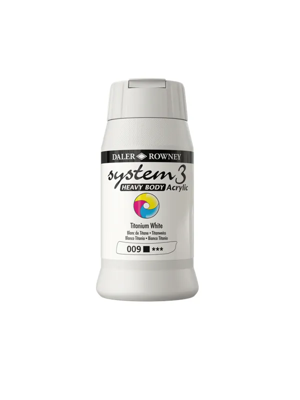 Daler-Rowney System3 Heavy Body 500 ml Titanium White