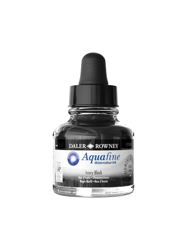 Daler-Rowney Aquafine 29.5 ml Ink Ivory Black