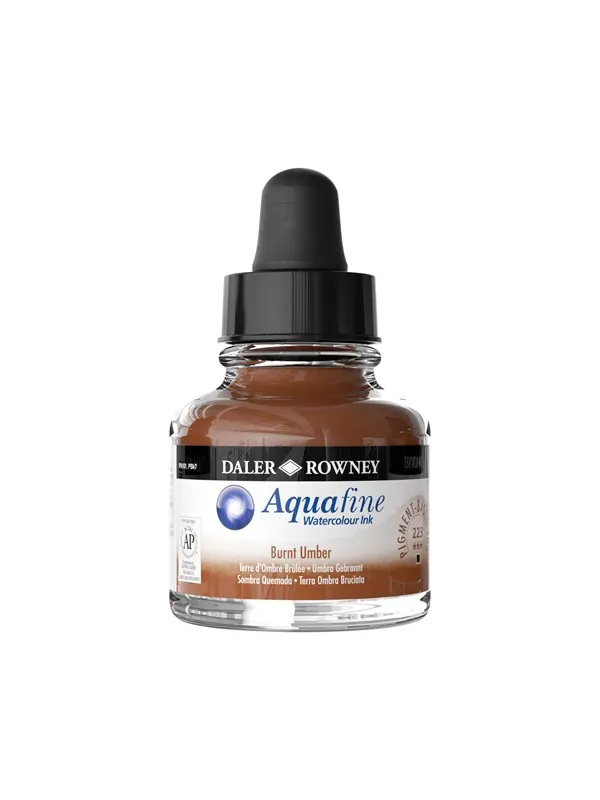 Daler-Rowney Aquafine 29.5 ml Ink Burnt Umber