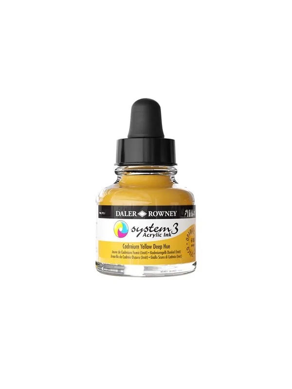 Daler-Rowney System3 Ink 29.5 ml Cadmium Yellow Deep Hue