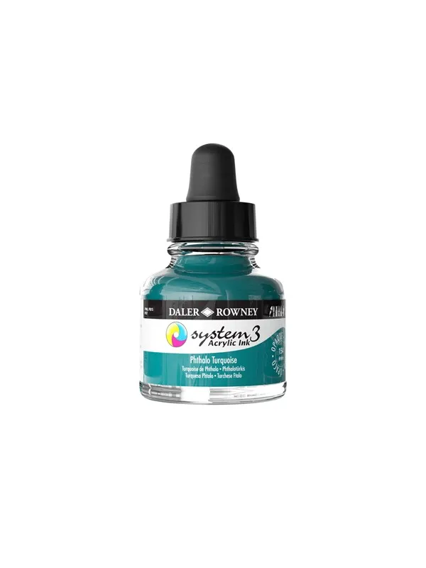 Daler-Rowney System3 Ink 29.5 ml Phthalo Turquoise