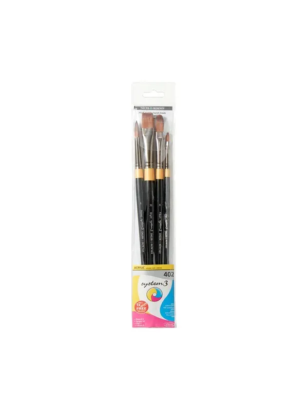 Daler-Rowney System3 Wallet Brush 402 4 pcs