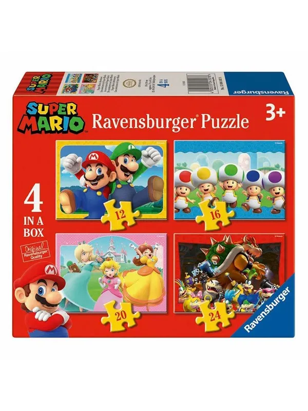 Ravensburger 4-in-1 Super Mario Puzzle Gulv
