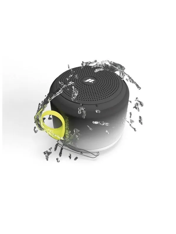 MUSIC HERO SBS Water-resistant wireless speaker with strap - Black