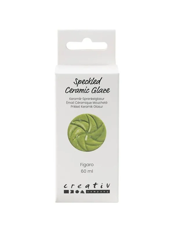 Creativ Company - Speckled Ceramic Glaze 999-1060 C Opaque Figaro - 60ml