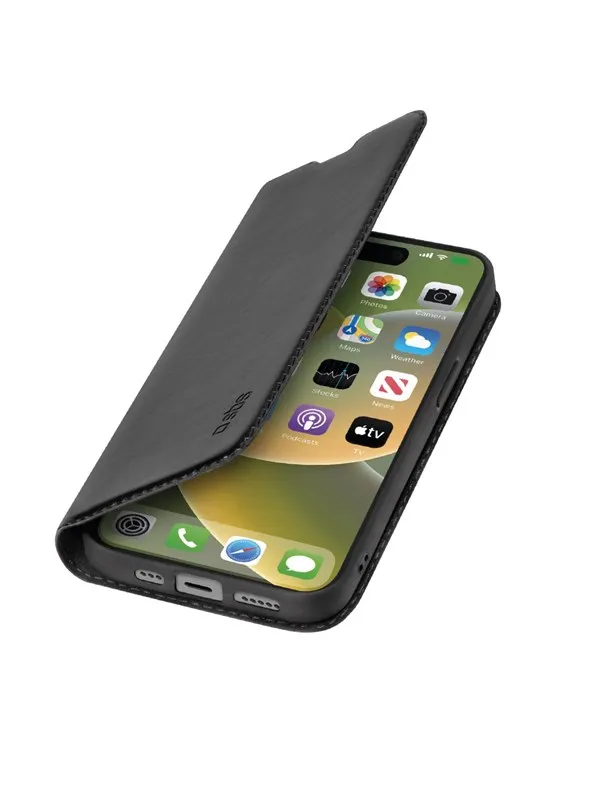 SBS Book Wallet Lite Case for iPhone 15 Plus® - Black