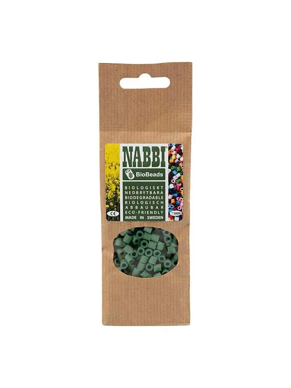 Creativ Company - NABBI Beads 5x5mm Dark Green - 1000 pcs.
