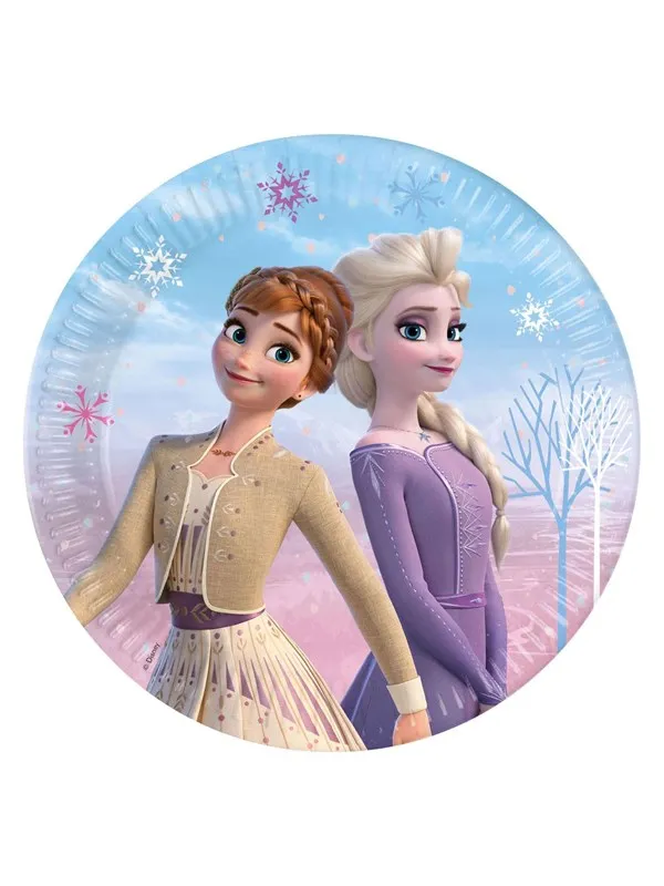 Globos - Paper Plates - Frozen 2 Wind Spirit 8 pcs.