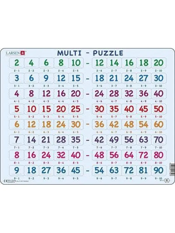 Selecta Play Larsen Jigsaw Puzzle Learning to Count - Tables 80 pcs. Gulv