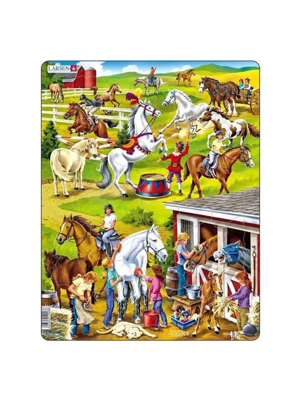 Larsen Puzzles Puzzle Horses - 50 pieces Maxi (36.5x28.5 cm) Gulv