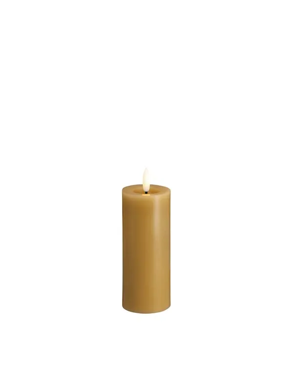 Moods & More LED pillar candle - Melted Honey mustard - 49x125 mm