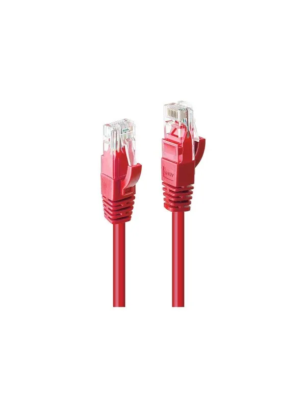 Lindy patch cable - 30 cm - red - Rød - 0.3m