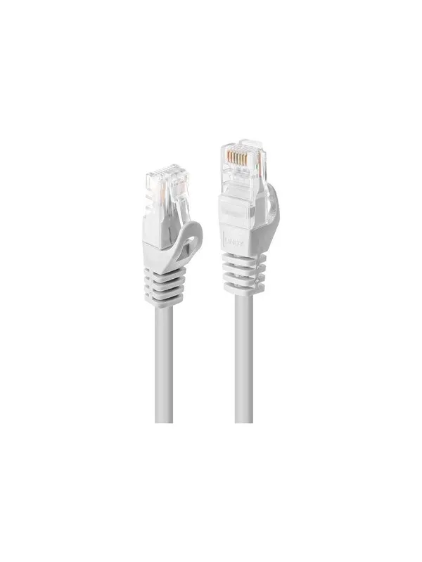Lindy Basic patch cable - 10 m - white - Hvit - 10m