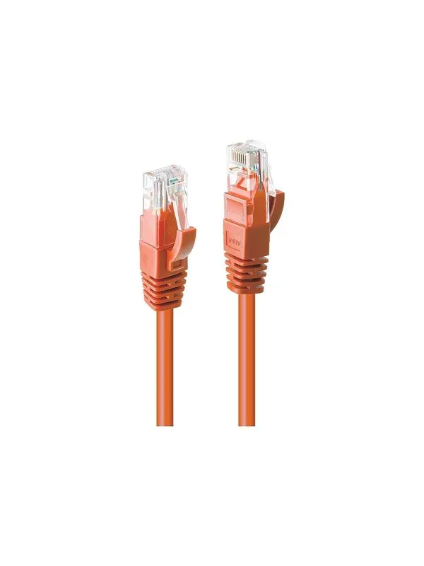 Lindy patch cable - 50 cm - orange - Oransje - 0.5m