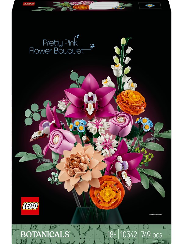 LEGO Botanicals 10342 Vakker bukett med rosa blomster